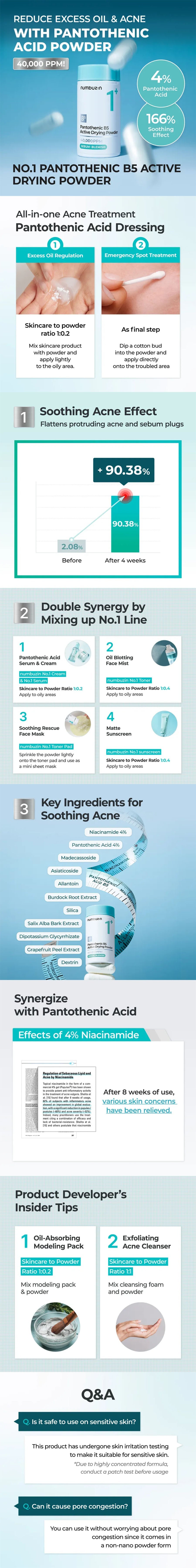 numbuzin - No.1 Pantothenic B5 Active Drying Powder - Gallery 1