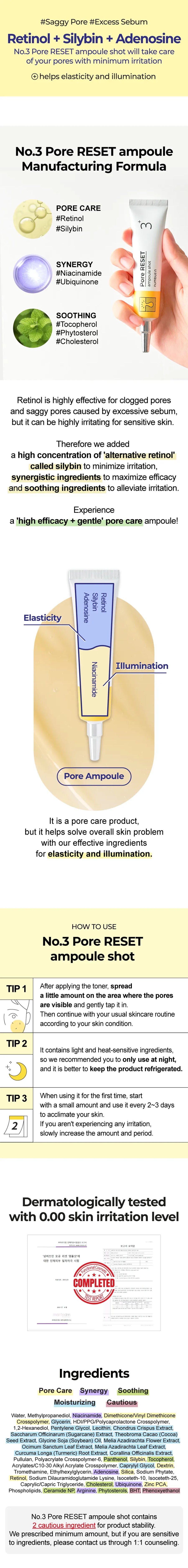 numbuzin - No. 3 Pore Reset Ampoule Shot - Gallery 1