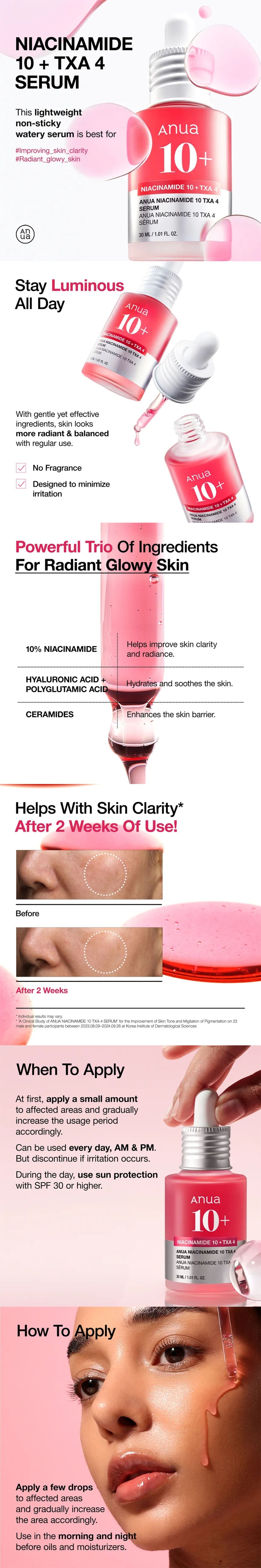 Anua - Niacinamide 10 TXA 4 Serum - Gallery 1