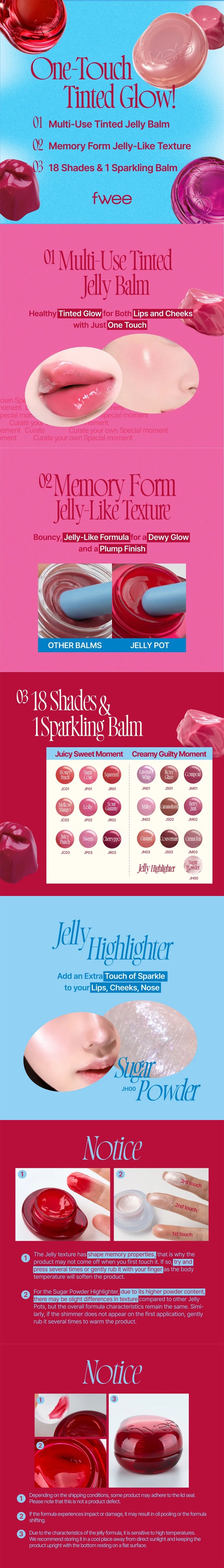 fwee - Lip&Cheek Glowy Jelly Pot kering set - Gallery 1