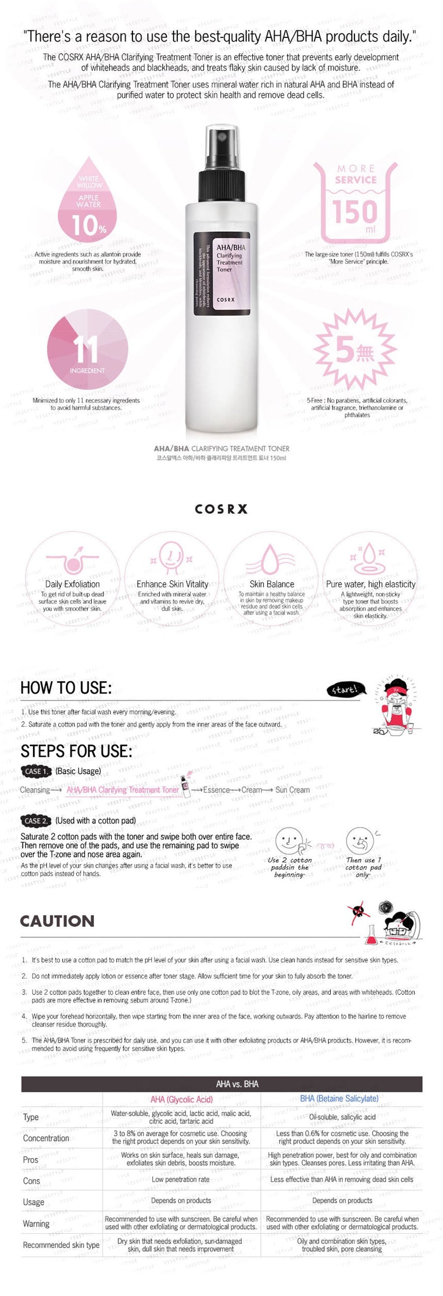 COSRX - AHA/BHA Clarifying Treatment Toner - Gallery 1