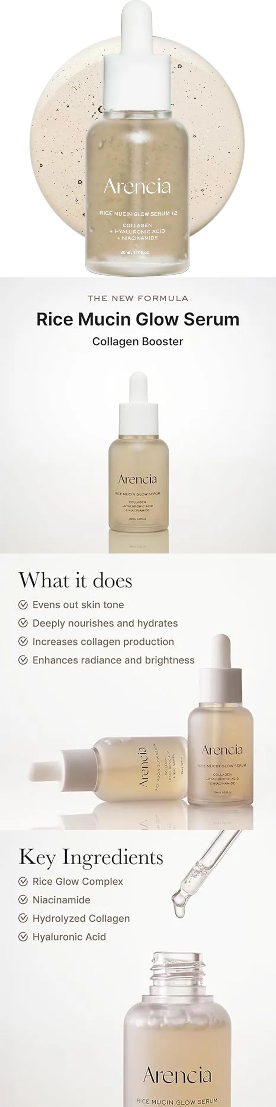 Arencia - Rice Mucin Glow Serum - Gallery 1