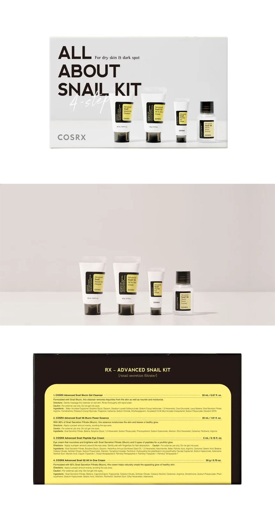 Cosrx All About Snail Kit - Gallery 1