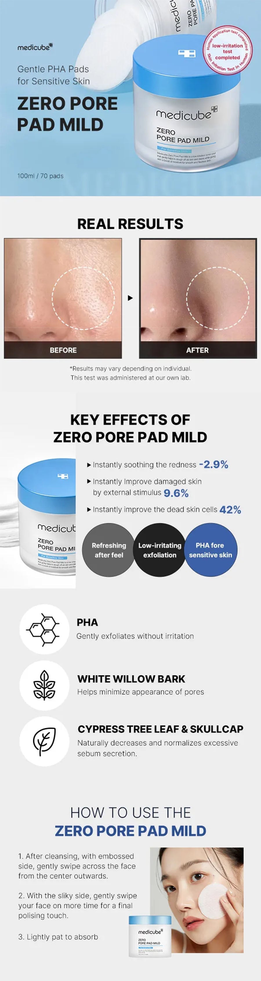medicube - Zero Pore Pad Mild - Gallery 1