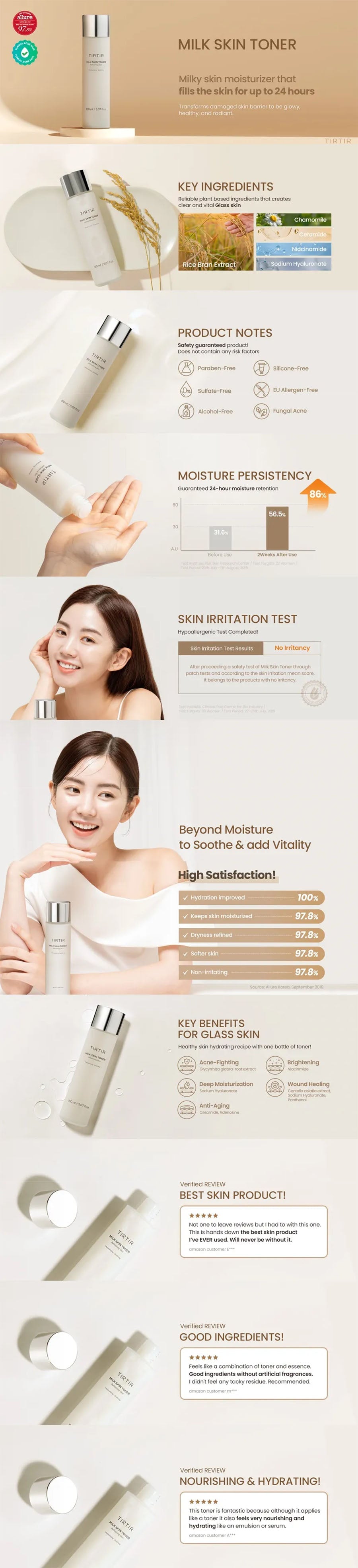 TIRTIR - Milk Skin Toner - Gallery 1