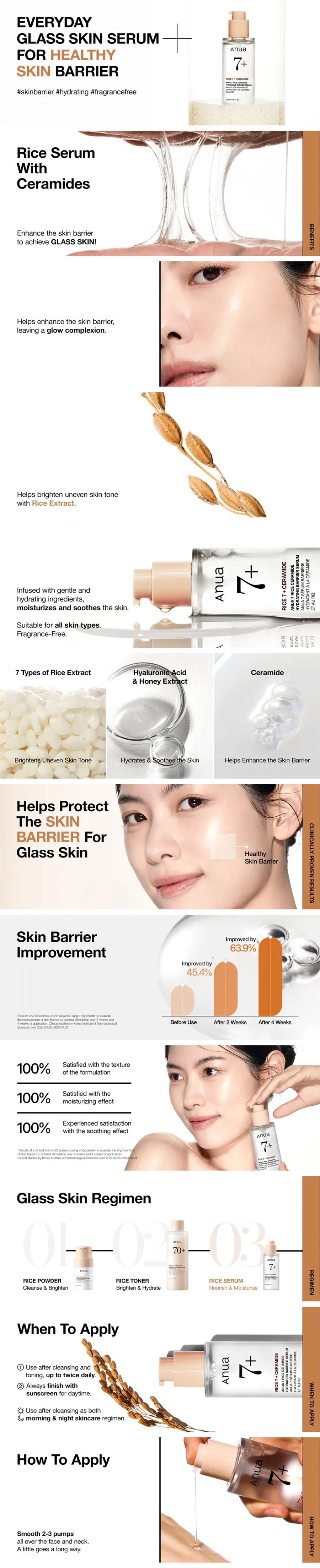 Anua - 7 Rice Ceramide Hydrating Barrier Serum 50ml - Gallery 1