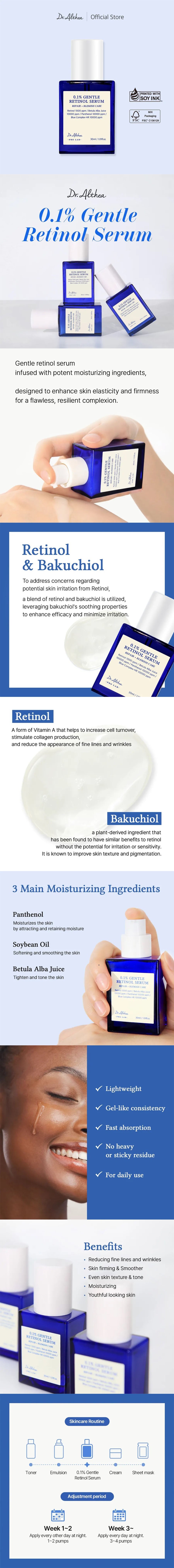Dr. Althea - 0.1% Gentle Retinol Serum - Gallery 1