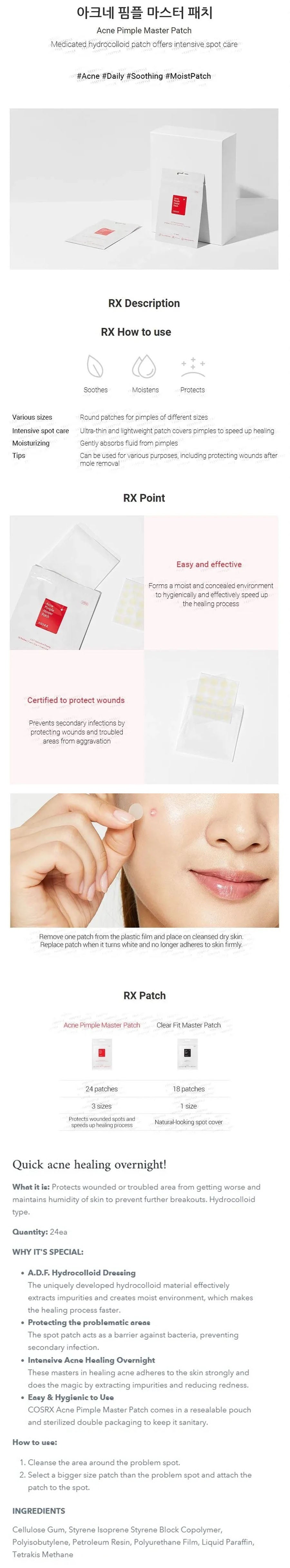 COSRX Acne Pimple Master Patch 24 patches - Gallery 1