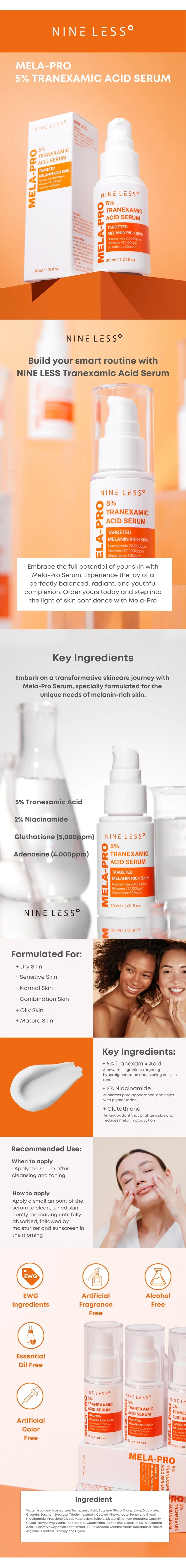 NINELESS - MELA-PRO 5% Tranexamic Acid Serum - Gallery 1