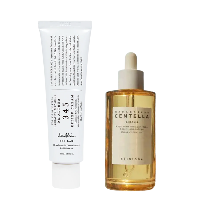 [Barrier Restore Duo] SKIN1004 Madagascar Centella Ampoule 30ml + Dr. Althea - 345 Relief Cream