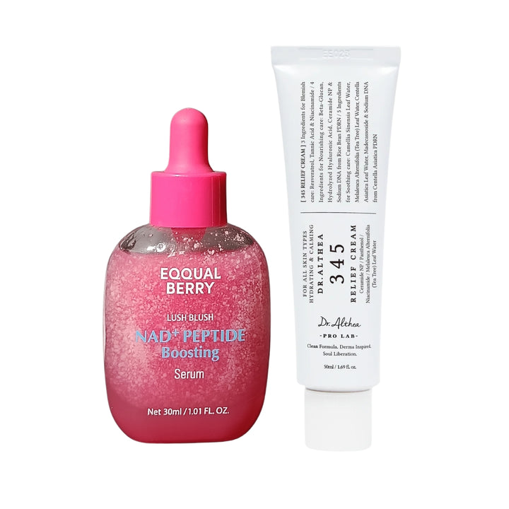 [Cellular Boost Duo] EQQUALBERRY - NAD+ Peptide Boosting Serum + Dr. Althea - 345 Relief Cream 50ml