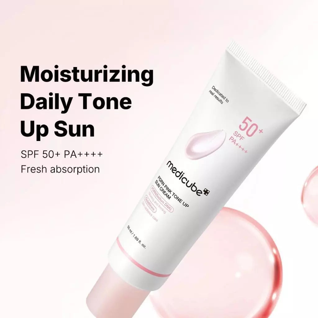 medicube - PDRN Pink Tone up Sun Cream SPF50+ PA++++ - 50ml - Gallery 2