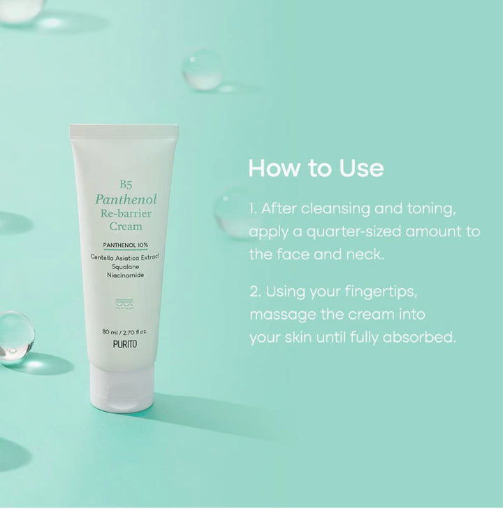 PURITO - B5 Panthenol Re-Barrier Cream 80ml