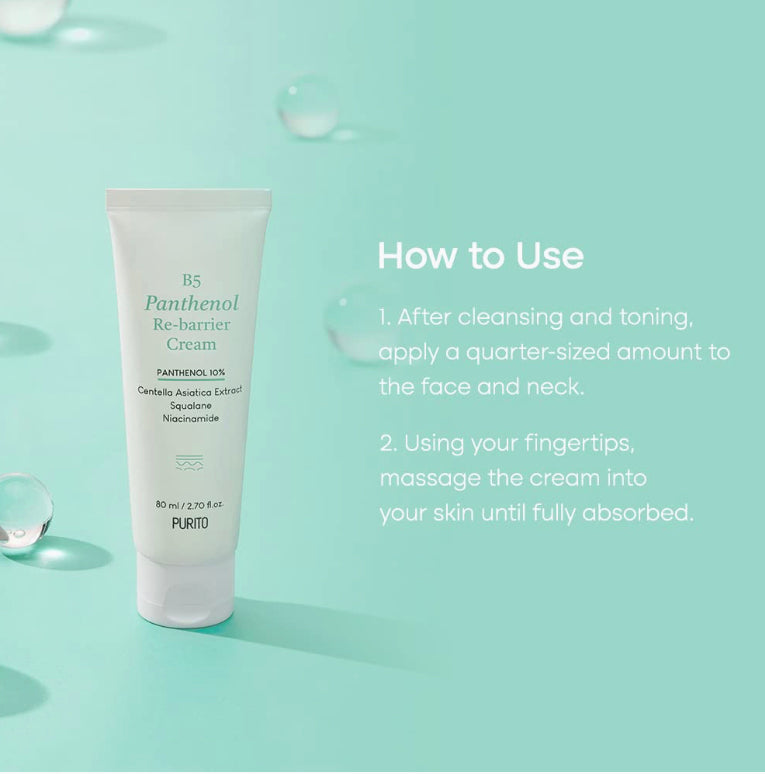 PURITO SEOUL - B5 Panthenol Re-Barrier Cream 80ml
