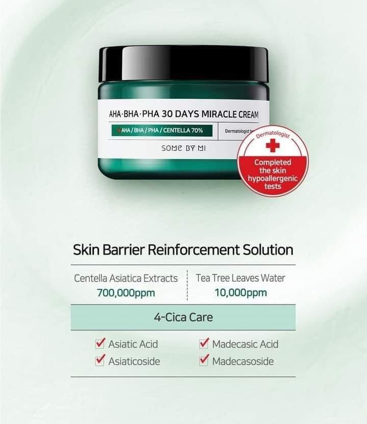 Some By Mi AHA-BHA-PHA 30Days Miracle Cream (Moisturizer)