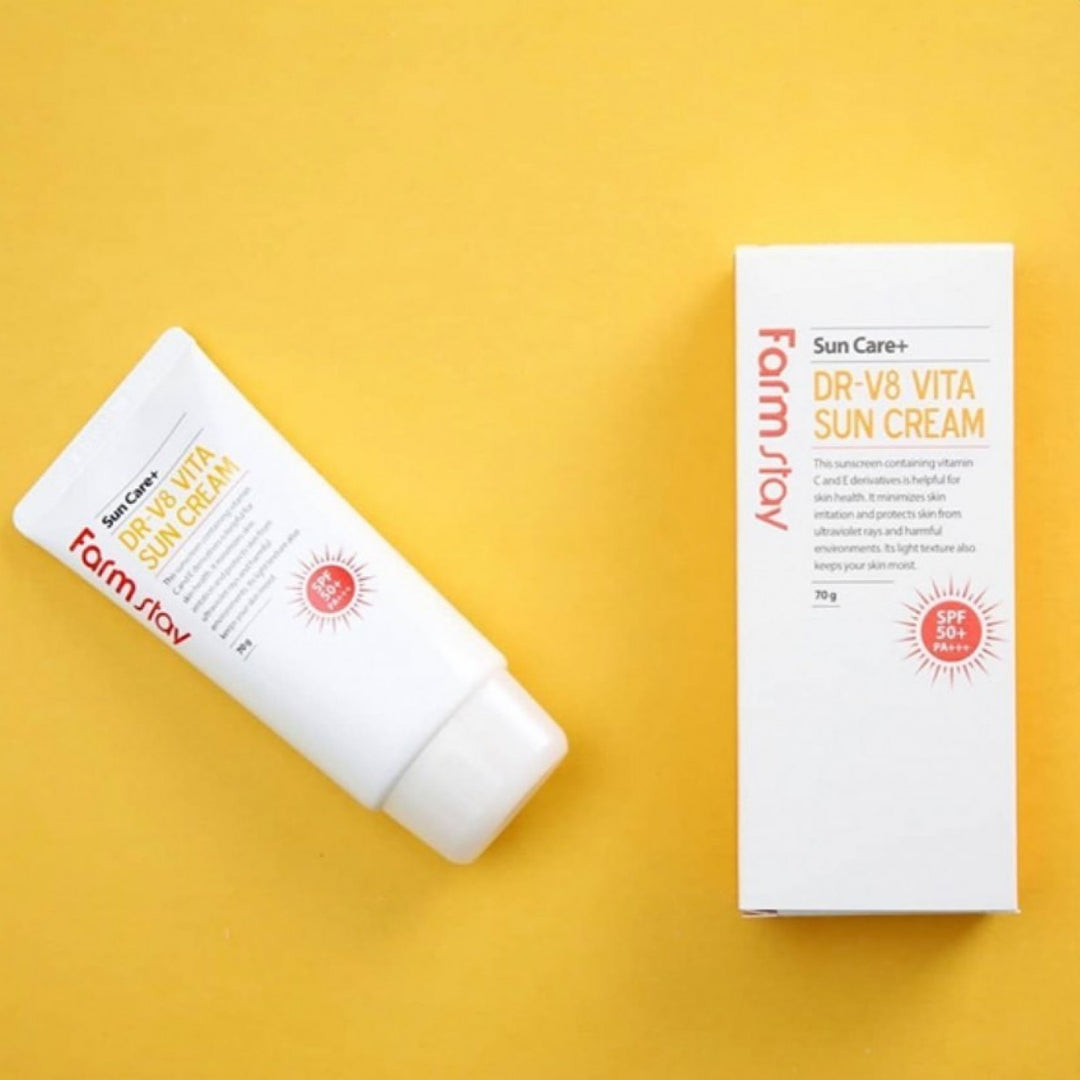 Farm Stay Dr-V8 Vita Sun Cream (Spf50+ Pa+++) 70G