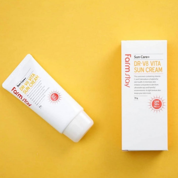 Farm Stay Dr-V8 Vita Sun Cream (Spf50+ Pa+++) 70G