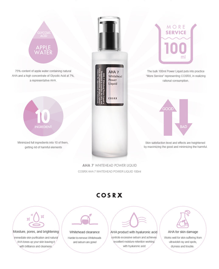 COSRX - AHA 7 WHITEHEAD POWER LIQUID 100ml